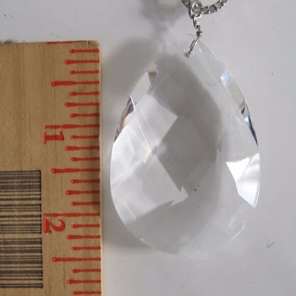 Valeska Crystal Pendant Tear Drop Necklace - Picture 7 of 8